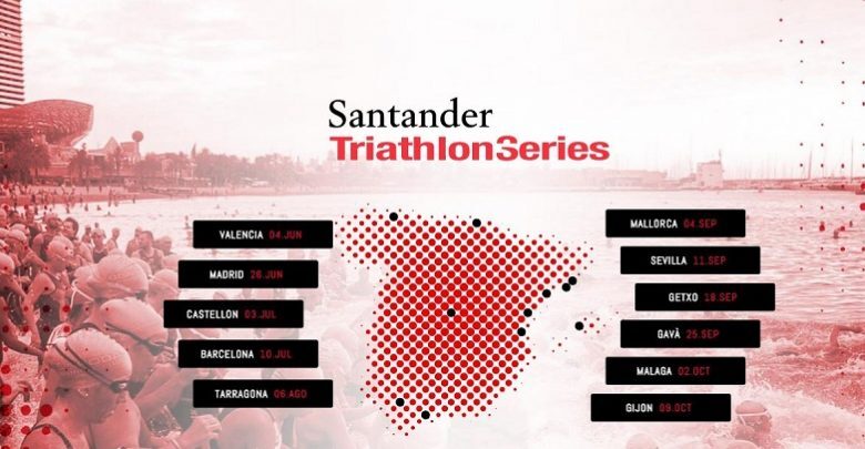 Les sites de la série Santander Triathlon