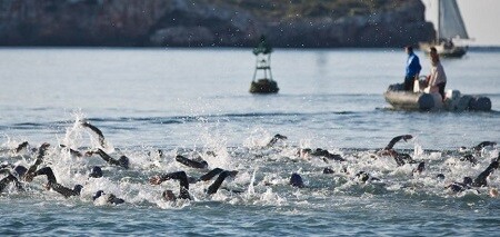 Nuoto nel Triarhlon International Portocolom