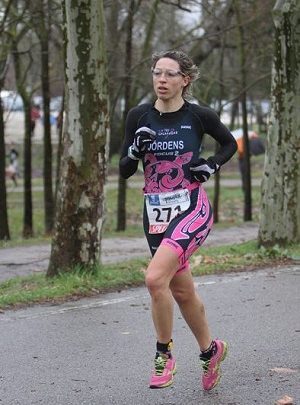 Anna Jordens en el Duatón Villa de Madrid