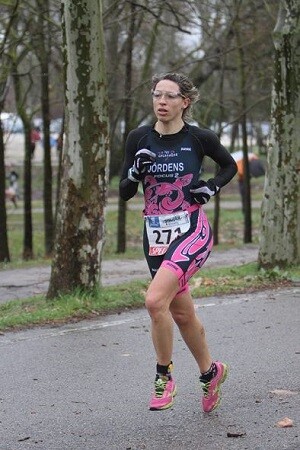 Anna Jordens en el Duatón Villa de Madrid