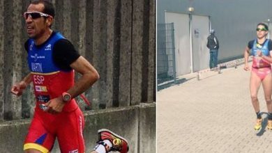 Emilio Martín y Paula García en el Campeonato de Europa de Duatlón