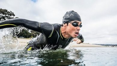 Javier Gómez Noya nadando rápido en 1.500