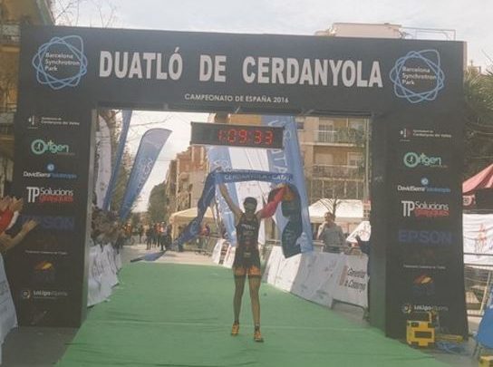 Paula Garcia Godino Campionessa spagnola di duathlon