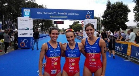 The women's triarmada in the New Plymouth World Cup