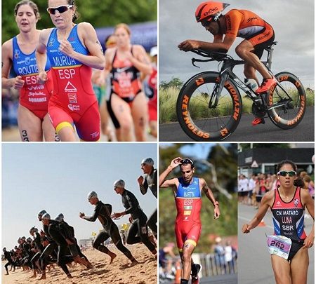 Wochenende zog im Triathlon