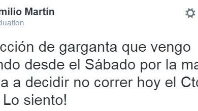 Emilio Martín baja para el Campeoanto de españa de duatlón