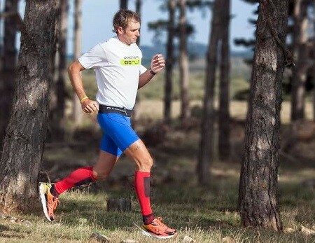 Ricardo abad, athlete skechers in the Ironman Lanzarote