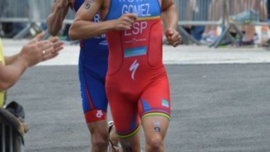 Javier Gómez Noya corriendo en Lisboa
