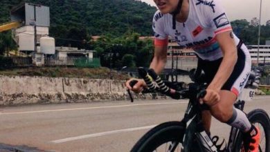 Gurutze Frades compitiendo en el Ironman Brasil