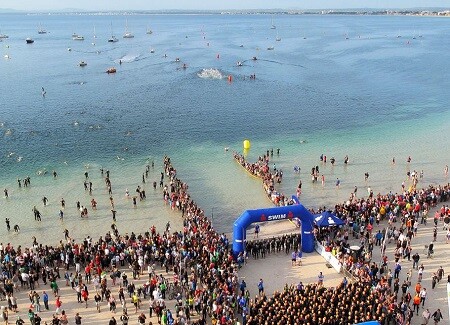 Swimming of the Ironman 70.3 mallorca