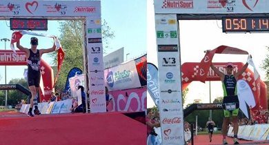 Manu Real y Maria Pujol ganan el Half Triatlón sevilla