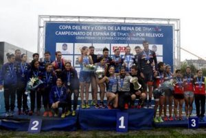 Podium Copa del Rey und de la Reina
