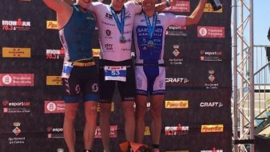 Podium del Ironman 70.3 Barcelona 2016