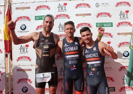 Podio maschile Triathlon Fuente Alamo 2016