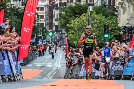 Traguardo del Triathlon KM0