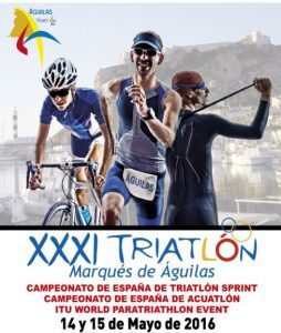 Reit Triathlon 2016 Poster, Spanien Triathlon Sprint Championship