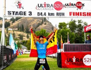 Marcos López Bonilla finishing the Ultraman