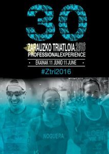 Cartaz do Triathlon de Zarautz 2016