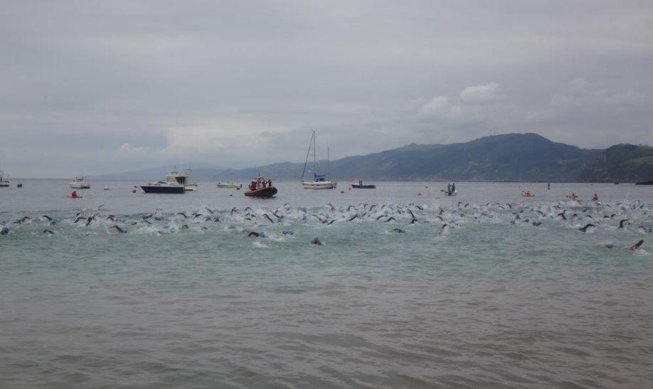 Traversée de natation Triathlon de Zarautz