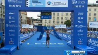 Alistair Brownlee en la carrera a pie de Leeds