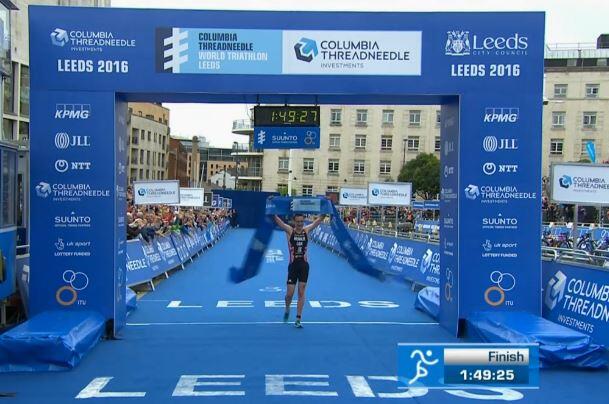 Alistair Brownlee in Leeds Fuß Rennen