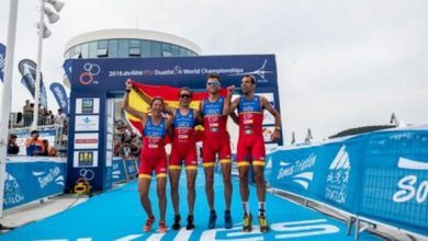 España consigue el Oro en los relevos mixtos en Aviles