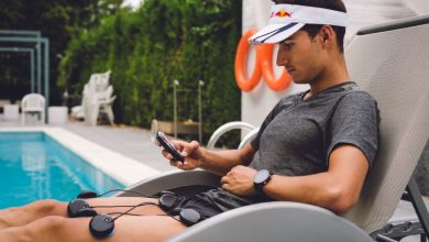 Mario Mola usando COMPEX