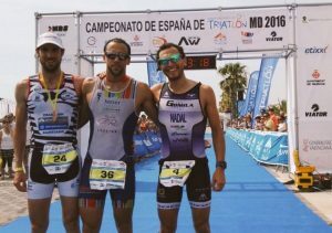 Herren Podium Meisterschaft Spanien Triathlon MD Valencia 2016