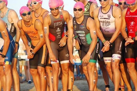 Swimming start Championship Spain Triathlon MD Valencia