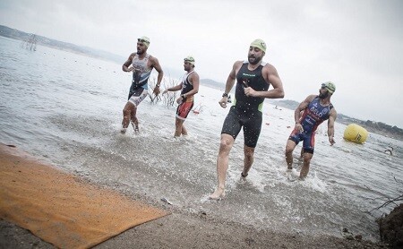 Exit Swimming Triathlon Calima Challenge Posadas.