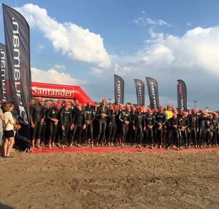 Salida natación Santander Triathlon Series Valencia