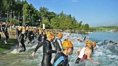 Salida dle Triatlón Aritzaleku