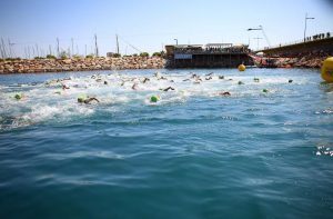 Swimming sector of the Triwhite in Torrevieja