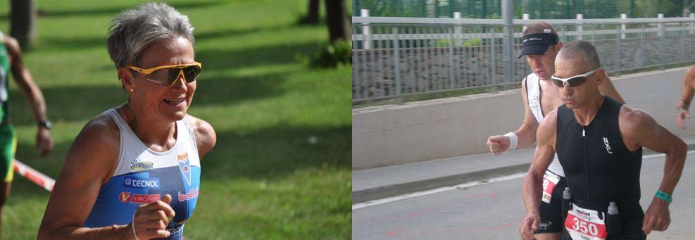 Tomás Amado y Montserrat Clavero finishers ironman más veteranos