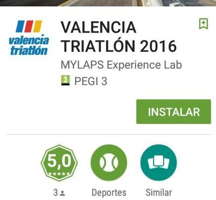 Applicazione del Triathlon di Valencia