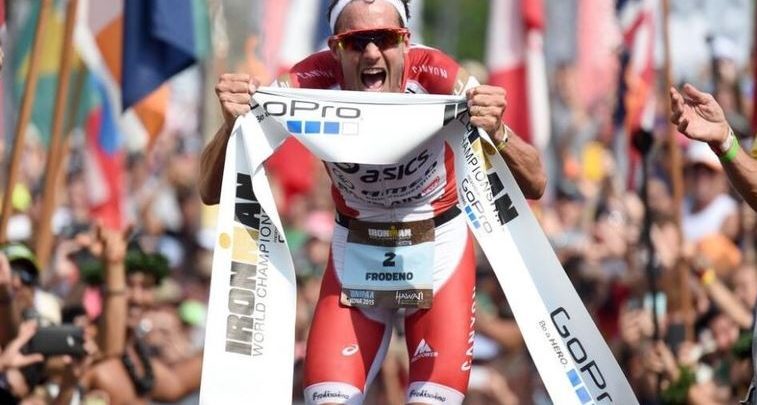Jan Frodeno ganando un Ironman