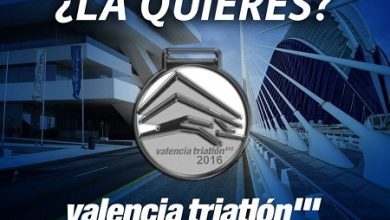 Medalla del valecia Triatlón