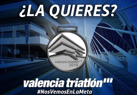 Medalla del valecia Triatlón