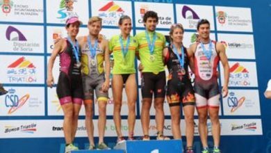Podium Campeonato España Triatlón Cros 2016 almazan