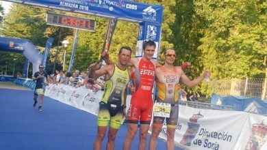 Podium Masculino Campeonato españa Duatlón Almazçan