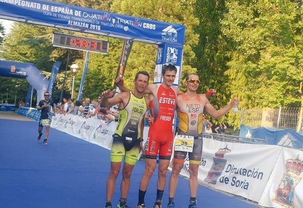 Men's Podium Championship Spain Duathlon Almazçan