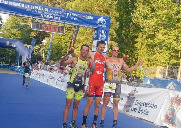 Podium Masculino Campeonato españa Duatlón Almazçan