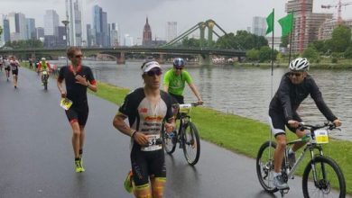 Sebastian Kienle corriendo en el Ironman Frankfurt