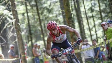 Rubén Ruzafa en el sector ciclista
