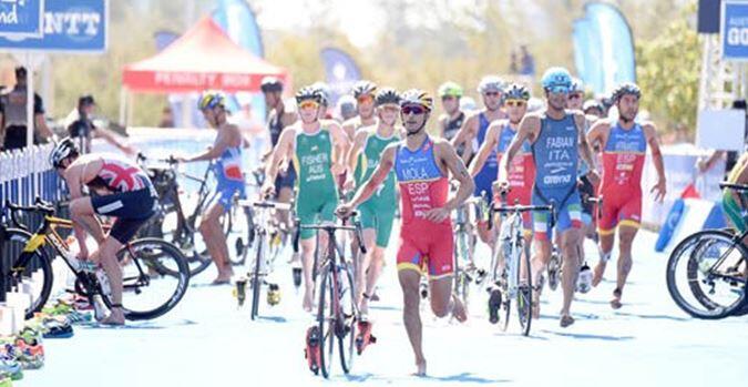 Transición triatlón en prubas ITU