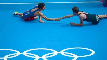 Noya und Alistair bei den Olympischen Spielen in London