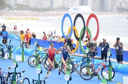 Jorgensen y Spirig corriendo en los JJOO de Rio