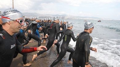 Salida natacion Half Triatlón Malaga
