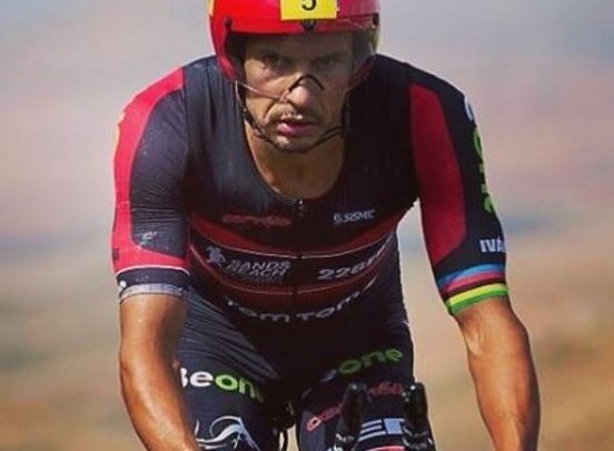 Iván Raña in the Ionrman cycling sector