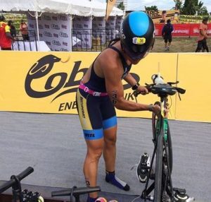 Judith Corachan en la Transición del Ironman 70.3 Filipinas